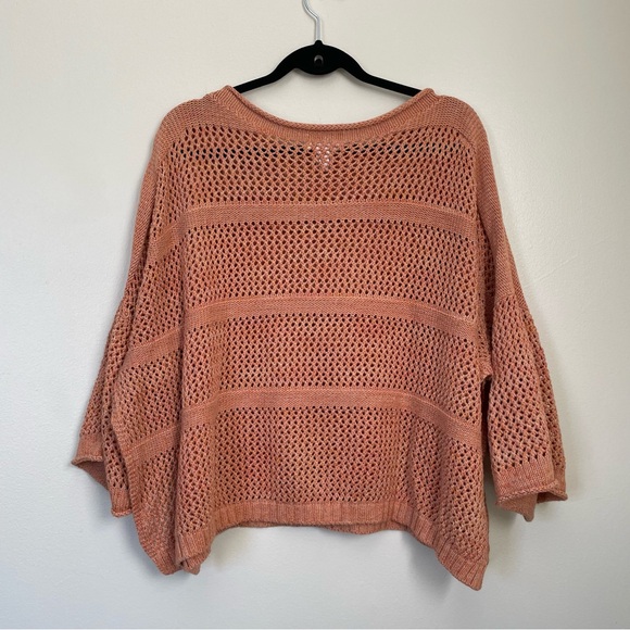 Universal Thread | Orange Crew Neck Knit Sweater | One Size - Picture 11 of 14